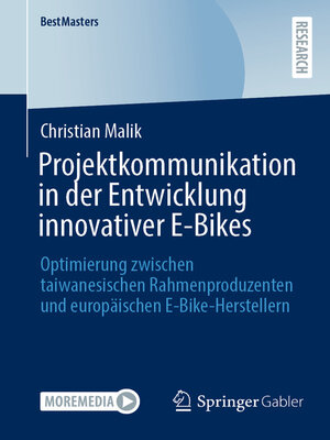 cover image of Projektkommunikation in der Entwicklung innovativer E-Bikes